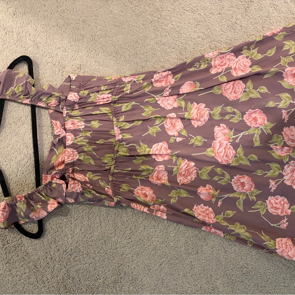 Flynn Skye Blush and Olive Floral Dress